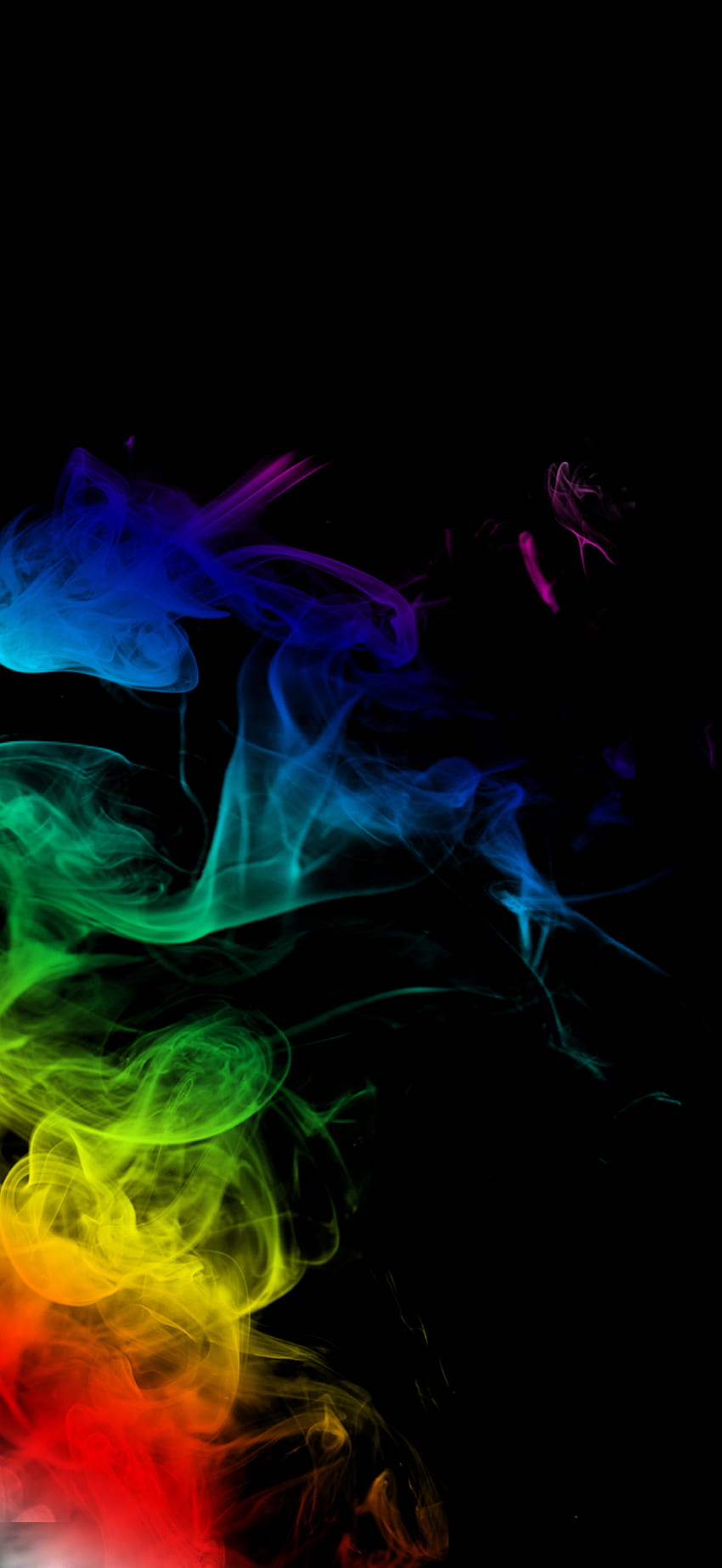 Rainbow smoke, abstract, colors HD phone wallpaper | Pxfuel