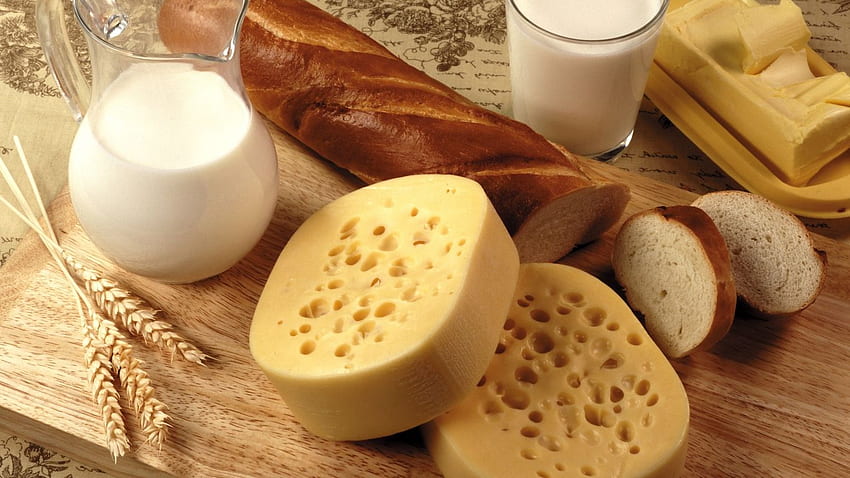 Chleb z produktów mlecznych Tapeta HD
