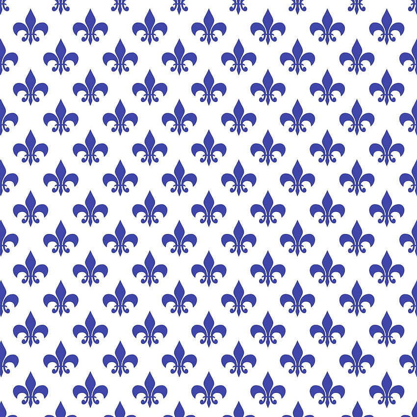 Fleur de lys Fleur dis lis Blue - Fleur De Lys Pattern HD phone wallpaper