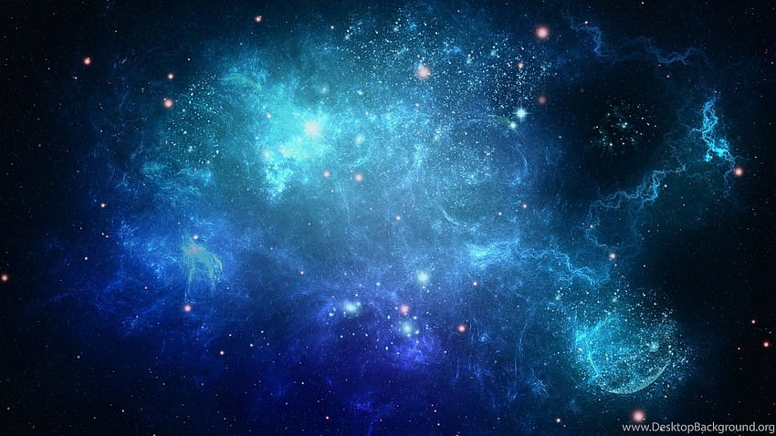 Energi Biru Awan Nebula, . Latar belakang Wallpaper HD