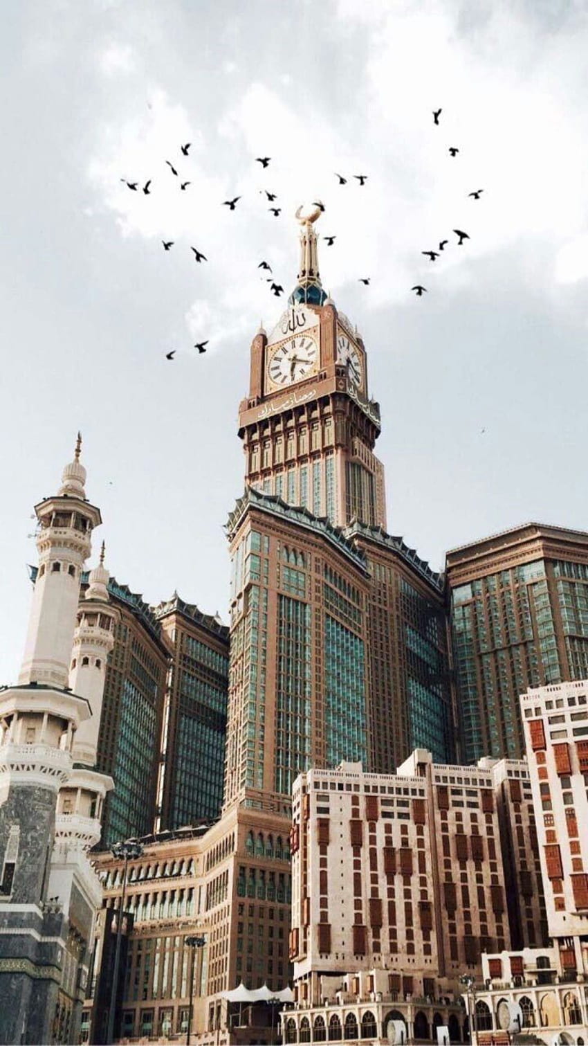 Mekka. Latar belakang, Arsitektur futuristik, Pemandangan, Mekkah Tapeta na telefon HD
