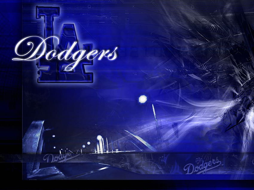 Los Angeles Dodgers, logo Dodgers papel de parede HD