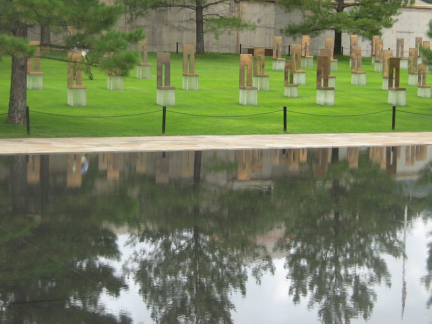 Oklahoma City bombing memorial 1, oklahoma city, memorial HD wallpaper