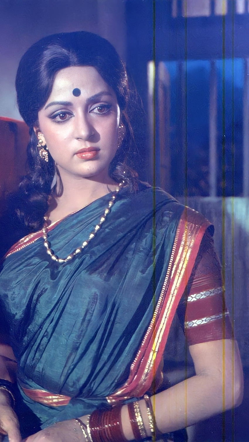 Hema Malini, Bollywood-Schauspielerin, Vintage HD-Handy-Hintergrundbild