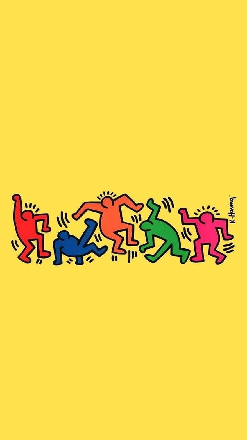 Fumetto di Keith Haring Sfondo del telefono HD