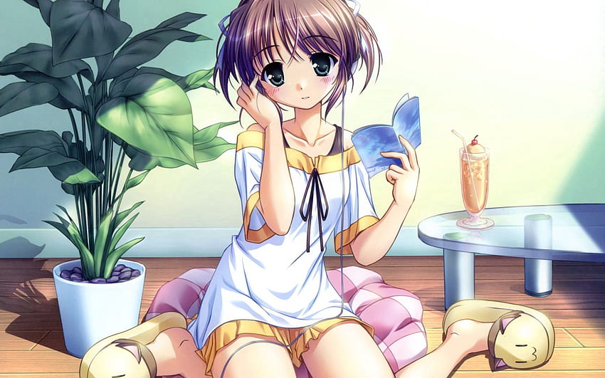 Anime, Entspannung, Ruhe, Mädchen, Zimmer HD-Hintergrundbild