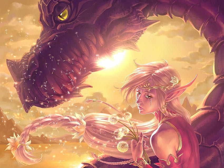 Fantasy, Art, Dragon, Elf, Dungeons And Dragons HD wallpaper