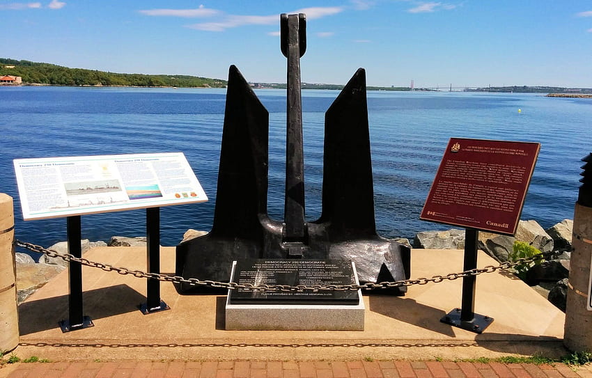 Memorial Didedikasikan untuk Angkatan Laut Dagang Kanada di DeWolf Park Wallpaper HD