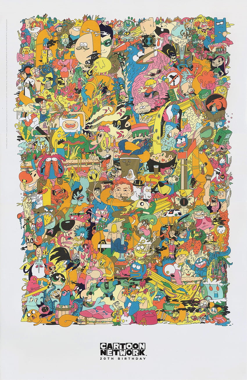 Cartoon Network'ün 20. Yıldönümü Posteri, Karma Karikatür HD telefon duvar kağıdı