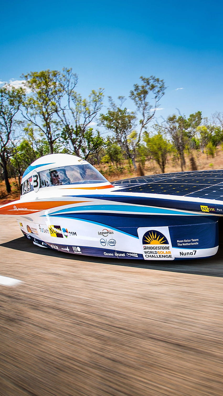 Nuon Car, Solar Powered Car, World Solar Challenge 2015, Solar Car Racing HD phone wallpaper