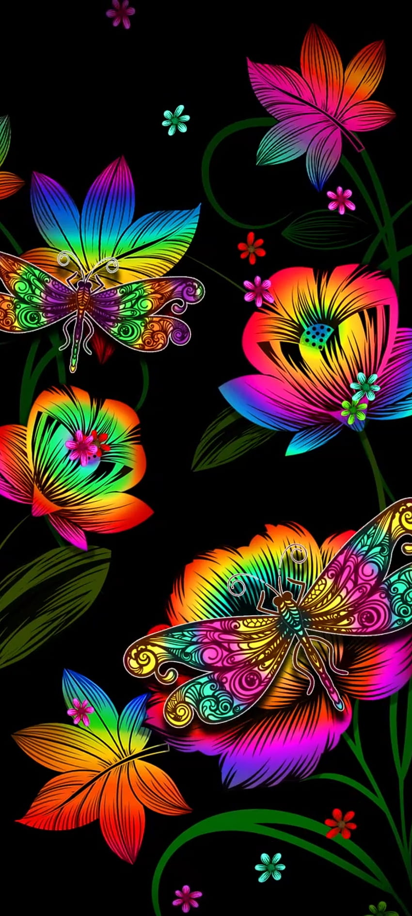 Rainbow Butterfly Wallpapers  Wallpaper Cave