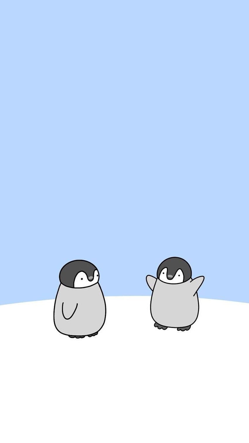 baby penguin cartoon wallpaper