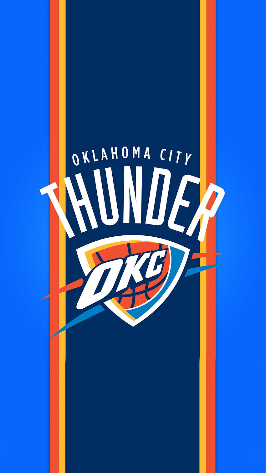 Okc Thunder iPhone X, Oklahoma Thunder Papel de parede de celular HD