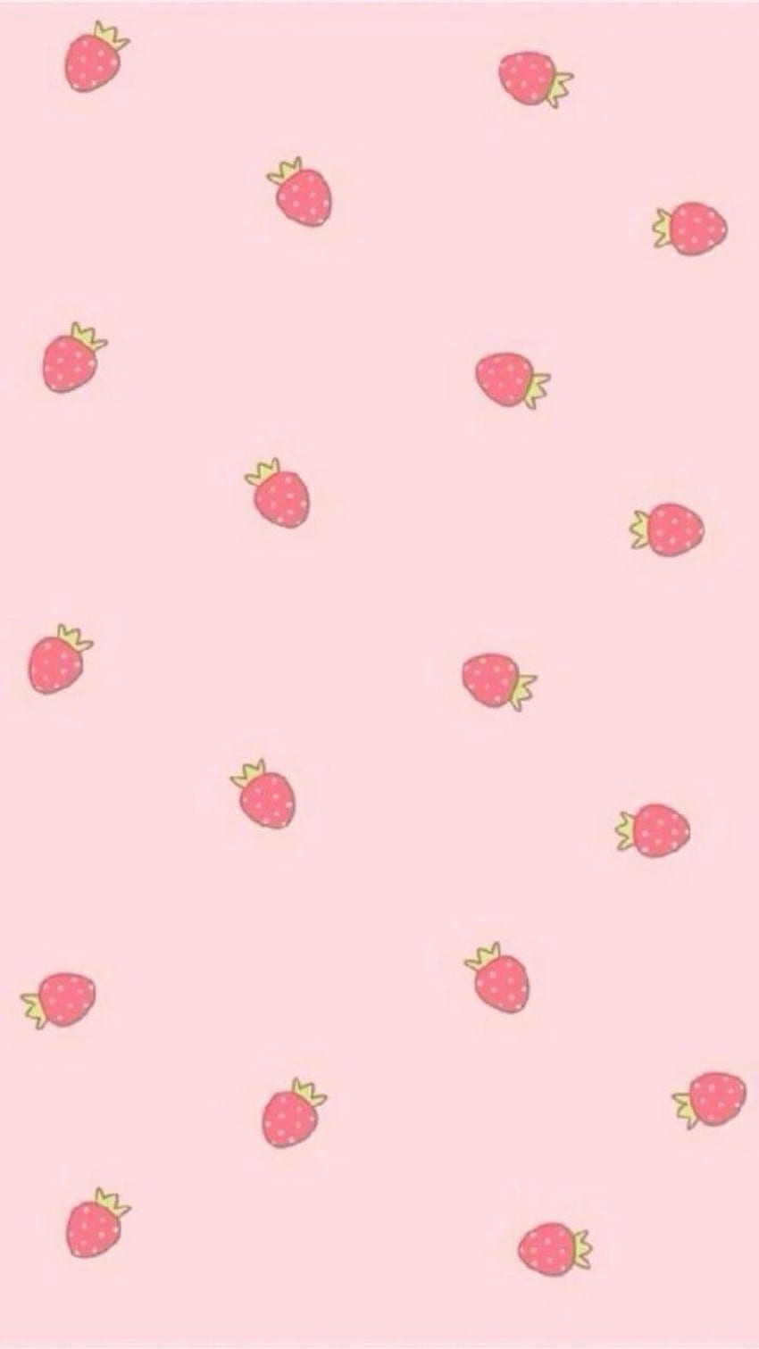 Cute Aesthetic Strawberry, Pastel Strawberry HD phone wallpaper