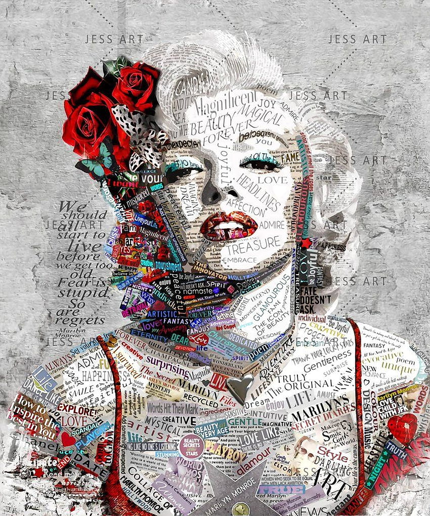 3D Vintage, Abstract, Marilyn Monroe – Jessartdecoration HD phone wallpaper