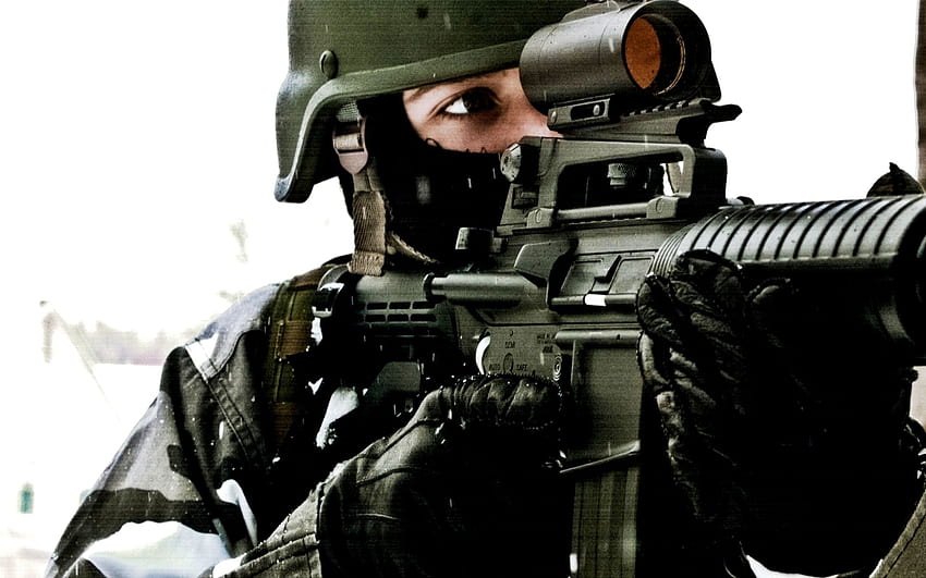 Personen : US Army Special Forces Wide with . HD-Hintergrundbild