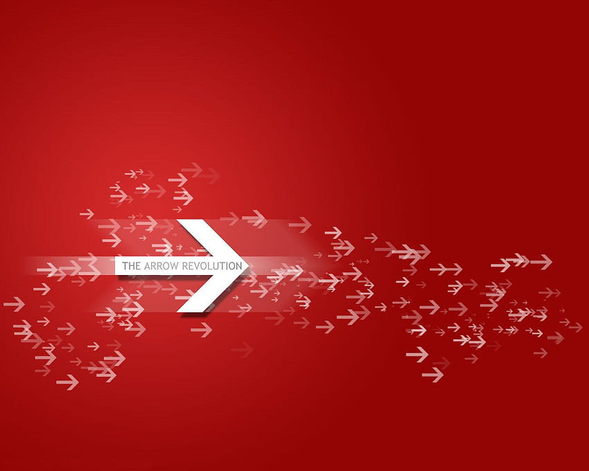 The arrow on red background and - HD wallpaper