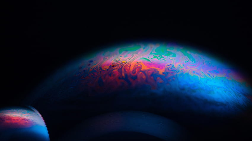 planet, graphy, experimental, bubble, dome, , rainbow, soapbubble, soap, prism, abstract, colour, galaxy, pattern, Creative Commons , surface HD wallpaper