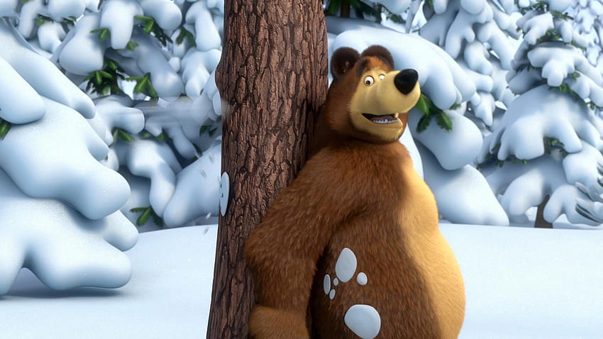 Dibujos animados, Masha y el oso fondo de pantalla