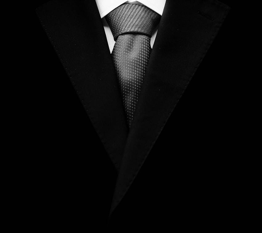 Gentleman Black Suit, Black Suit and Tie HD wallpaper