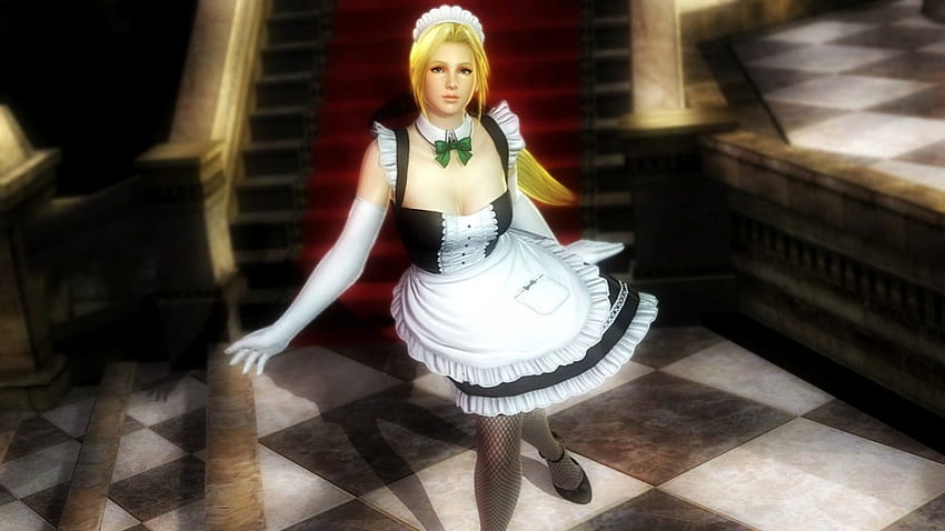 Helena, Dead Or Alive, Maid Girl, Anime, Cute, Games, Pretty, Beautiful, French Girl, Blonde Girl HD wallpaper