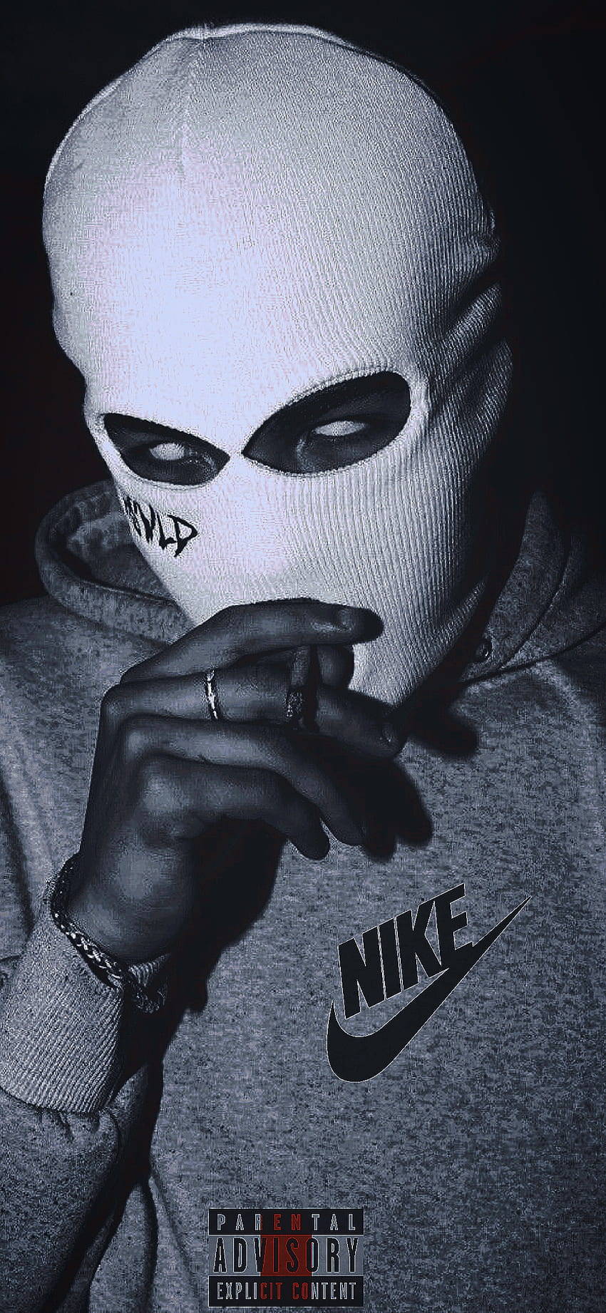 Gang mask, jaw, art, -smoke, vibs, -mask, -gang, -, -nike HD phone wallpaper