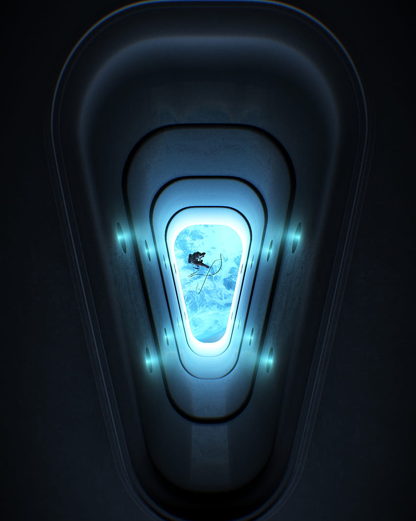 Universe, Glow, Porthole, Cosmonaut, Open Space HD phone wallpaper
