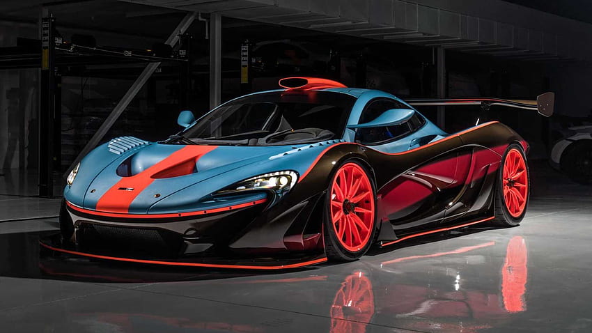McLaren P1 GTR Gets Gorgeous F1 Inspired Gulf Livery From Lanzante HD wallpaper
