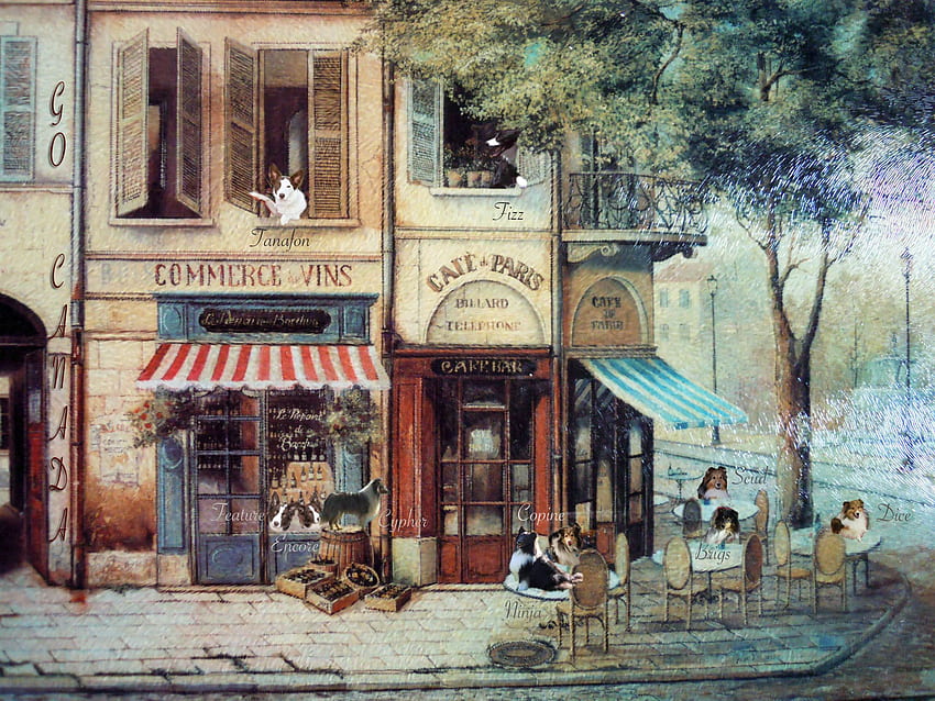 French Cafe HD wallpaper