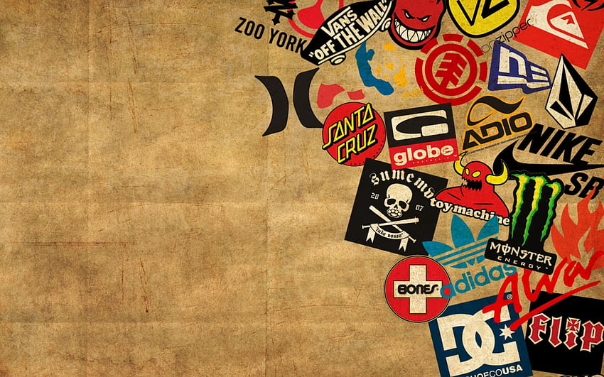 Skateboard Logos , QUIKSILVER, ToyMachine, ZOO YORK, VANS . HD wallpaper
