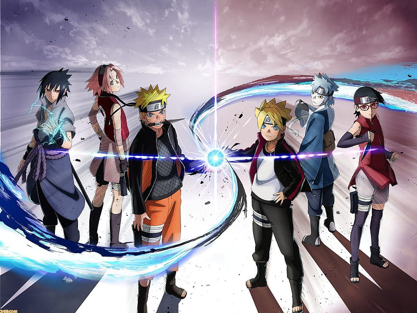 NARUTO×BORUTO忍者TRIBES。 Boruto, Naruto drawing, Narutoうずまき, Team 7 Boruto 高画質の壁紙