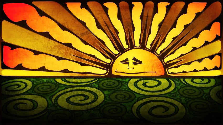 Trippy Sun 50031 51717 In - COLORING, Hippie Sun and Moon HD wallpaper