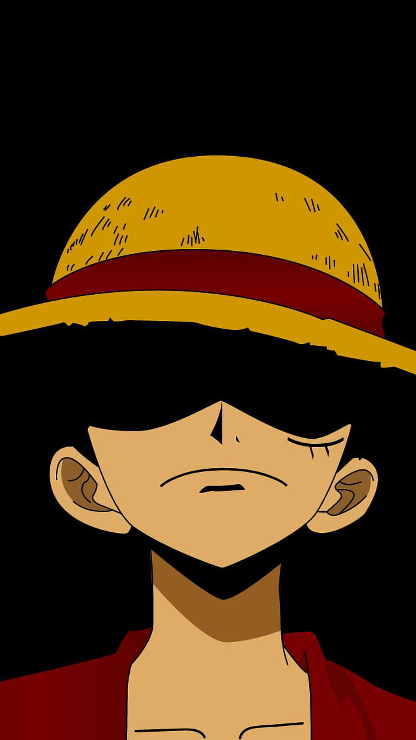 Monkey D. Luffy , One Piece, อะนิเมะ, หนึ่งคน, สตูดิโอยิง, ในอาคาร • For You For & Mobile, Luffy One Piece Minimalist วอลล์เปเปอร์โทรศัพท์ HD