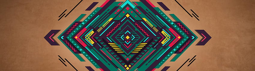 Colorful Geometric Shape Abstract , Abstract Dual Monitor HD wallpaper