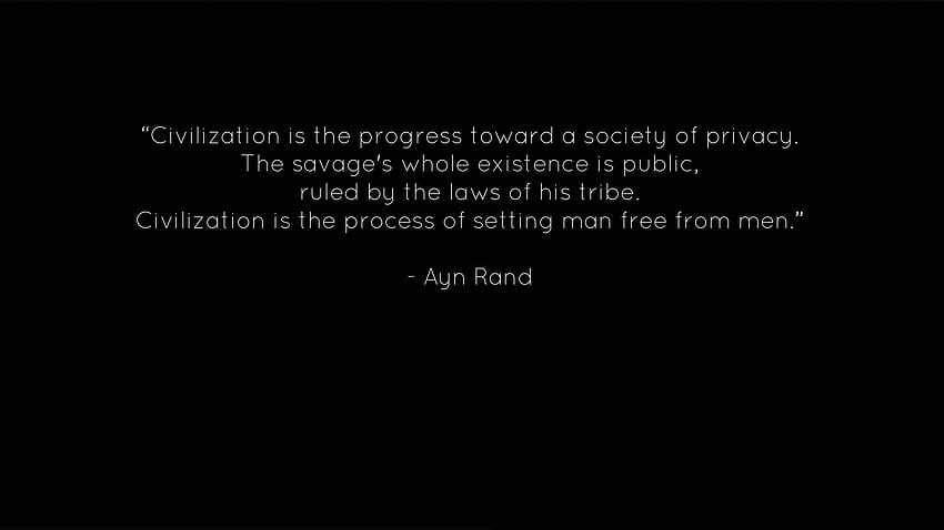 Text quotes ayn rand black background fresh new best HD wallpaper