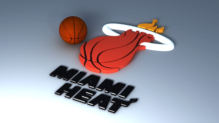 Logo Miami Heat, Havalı Miami Heat HD duvar kağıdı