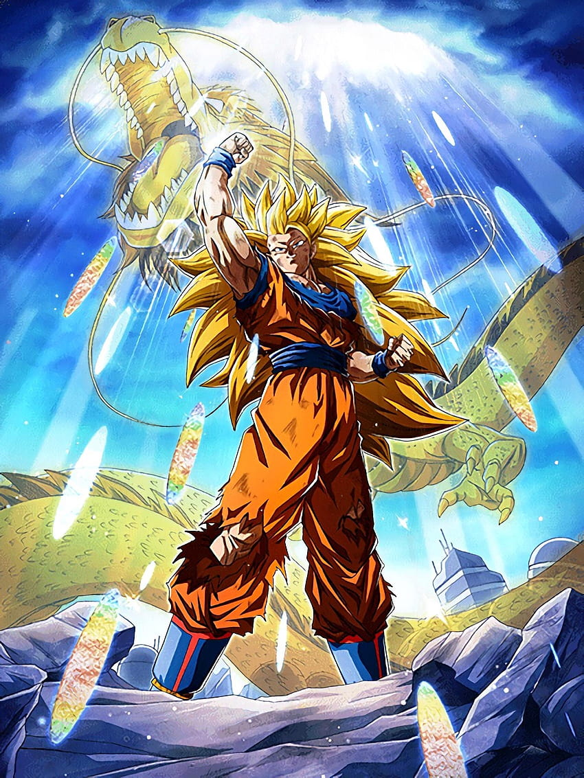 LR SSJ3 Goku baru. Resolusi tinggi untuk kesenangan Anda : DBZDokkanBattle, Goku SS3 wallpaper ponsel HD