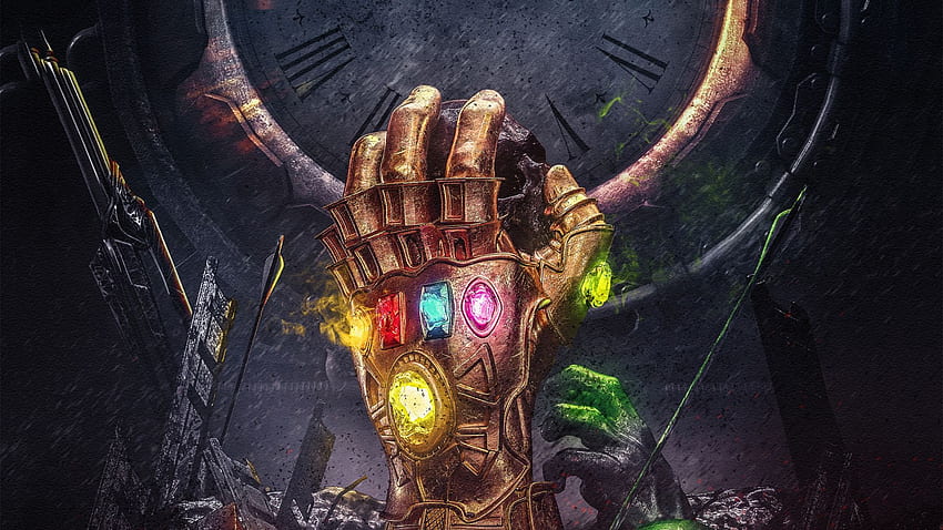 of Infinity Gauntlet, Thanos, Infinity Stones, Mind Stone HD wallpaper