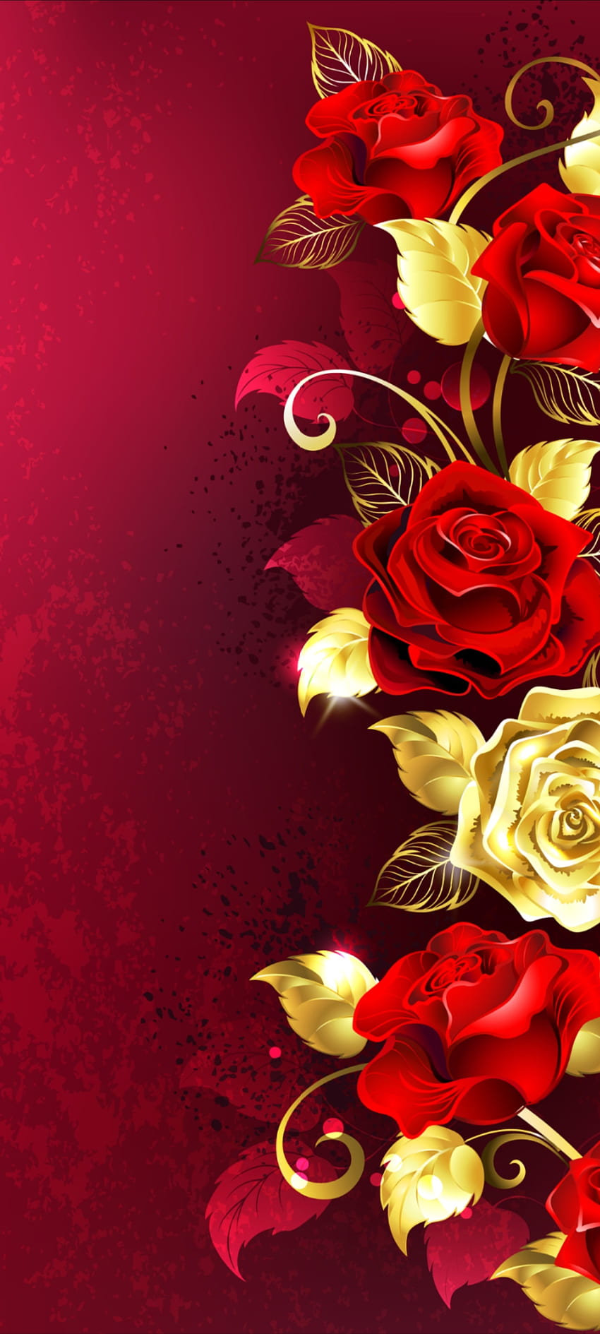 Abstract gold rose, hybrid tea rose, red, beautiful, flowers, premium,  luxury, Golden HD phone wallpaper | Pxfuel