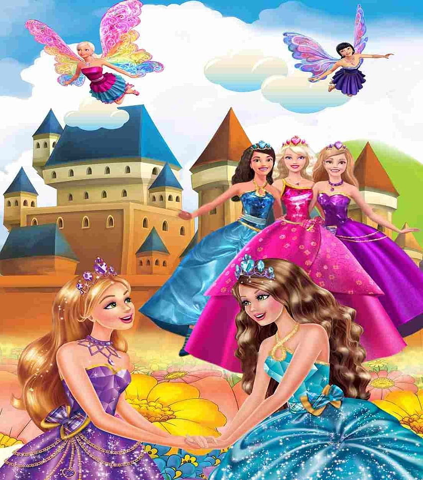 Kayra Decor Barbie i jej przyjaciele 3D Print Decal Deco Indoor Foto: ulepszenia w domu Tapeta na telefon HD