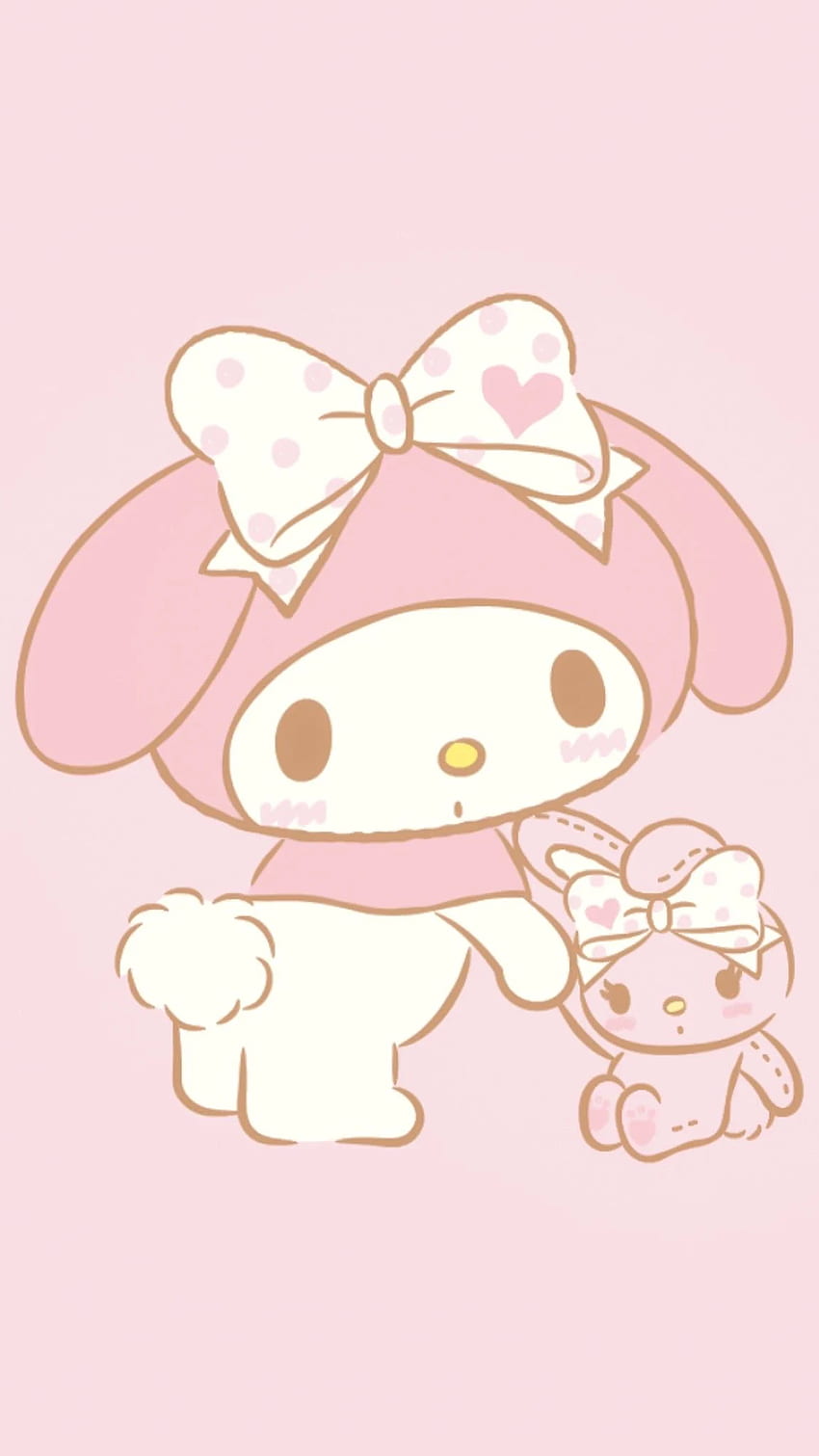 Sanrio - Kuromi & Melody in cute/kawaii outfits  Mobile wallpaper  [1080x1920] : r/SoftAesthetic