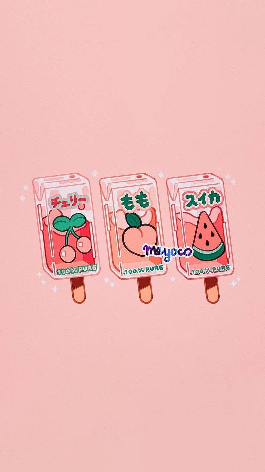 Pink Aesthetic Anime Food, Pop Art Food HD phone wallpaper