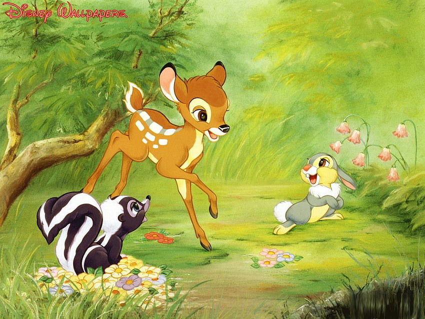 Bambi, Thumper and fiore - Bambi HD wallpaper