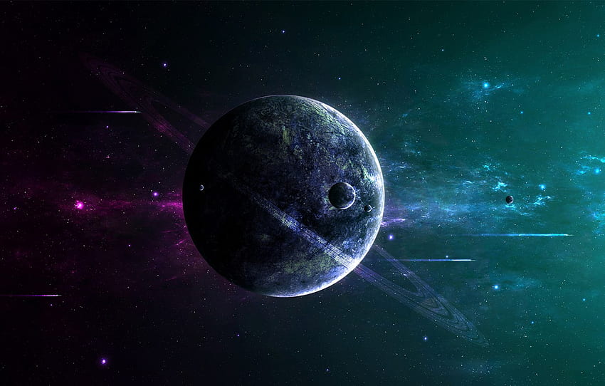 dark, Star, night, planet, space ships, Sci Fi for , section космос, Dark Sci Fi HD wallpaper