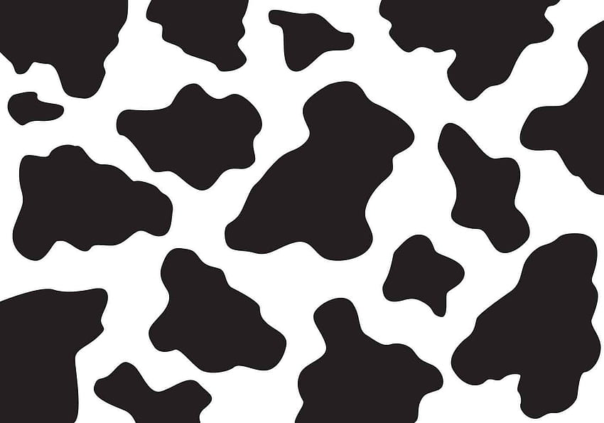 Printable Cow Spots Vache Print Background Vector Art vectoriel. Mignon, macbook, art, impression animale Fond d'écran HD