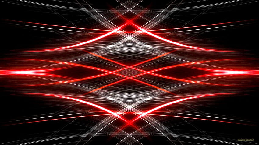 Black And White And Red Abstract HD wallpaper