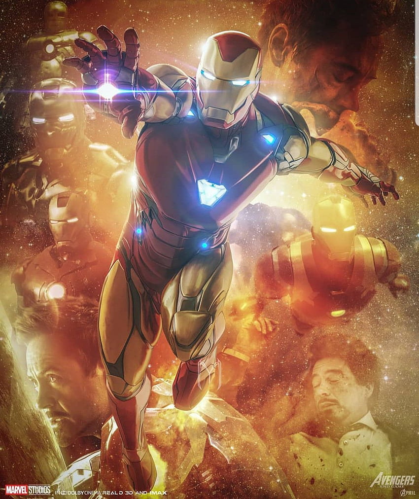 Avengers Endgame Iron Man 3D wallpaper ponsel HD