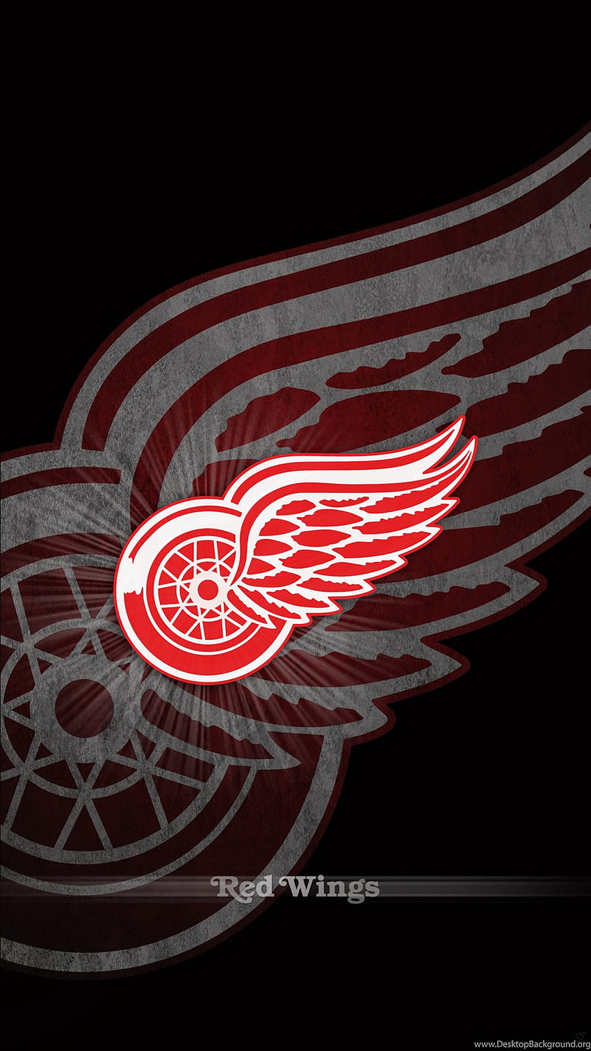 Detroit Red Wings (NHL) iPhone 6/7/8 Home Screen Wallpaper…