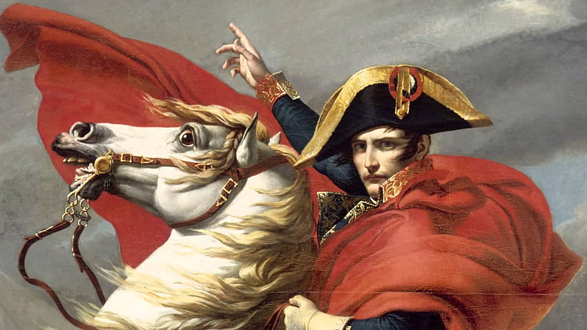アルプスを越えるナポレオン。 サイクリング アルプス、イタリア アルプス、フランス アルプス、ジャック ルイ ダビッド 高画質の壁紙