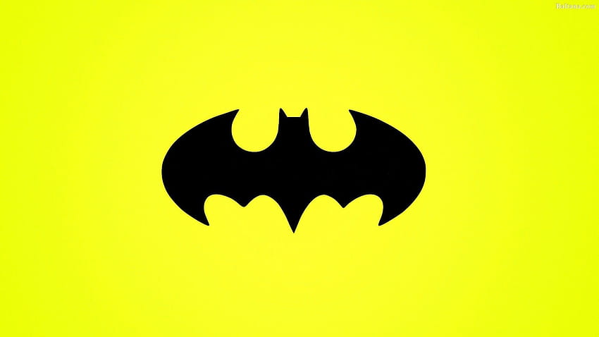 Yellow Batman Sign HD wallpaper